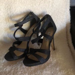 Nina heels charcoal grey with sparkles